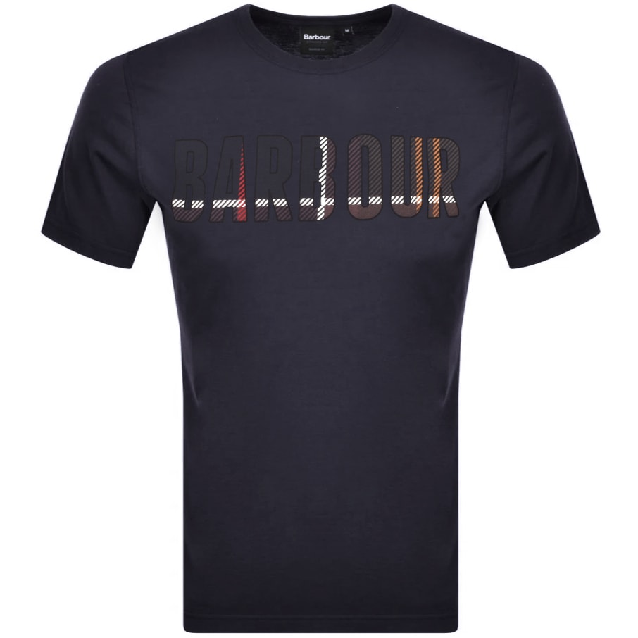 Alternative Image for ProductBarbour Logo T Shirt Navy1